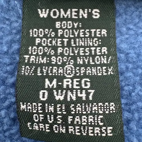 Vintage L.L.Bean Women’s M Blue Polartec Snap Fleece Pullover Blue Size undefined