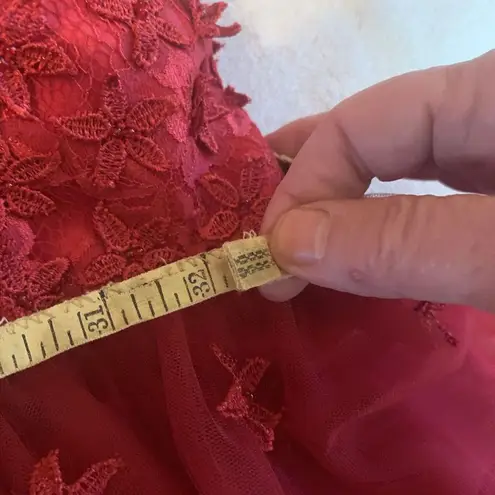 Ever Pretty Jaeden Red Ball gown Off The Shoulder NWT Mother Of Bride Prom