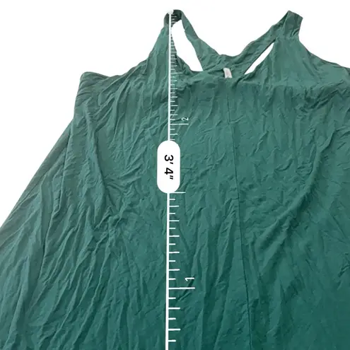 Soma Cool Nights V neck sleeveless Y back Teal nightgown size XXL Green