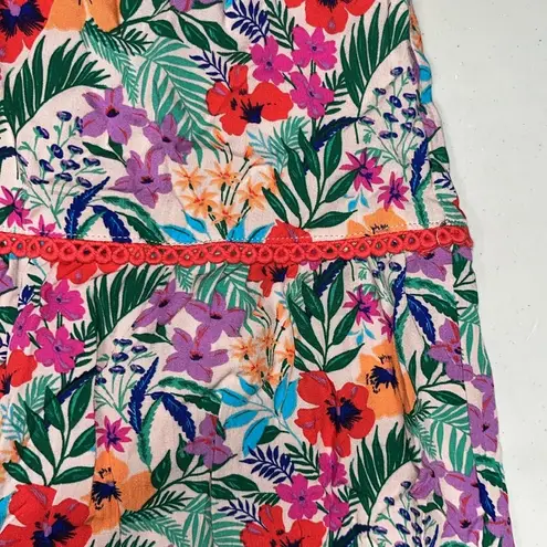 Lost + Wander NWT Size 1X Floral Print Puff Sleeve All Summer Long Midi Dress