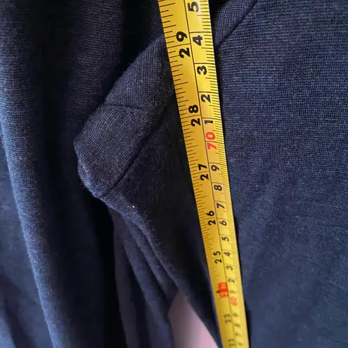 St. John Navy Blue Heathered Pintuck Stretchy Straight Leg Pants Women's size 12