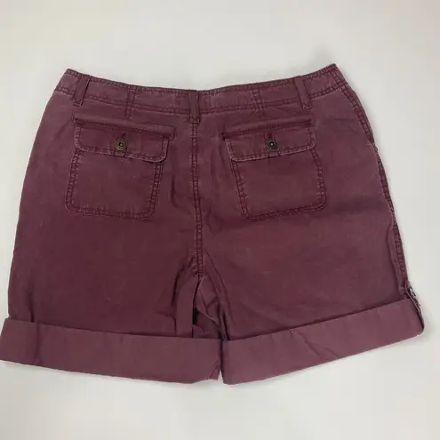 Ruff Hewn  Well Worn Shorts NWT Women's Size 10 Plum Purple