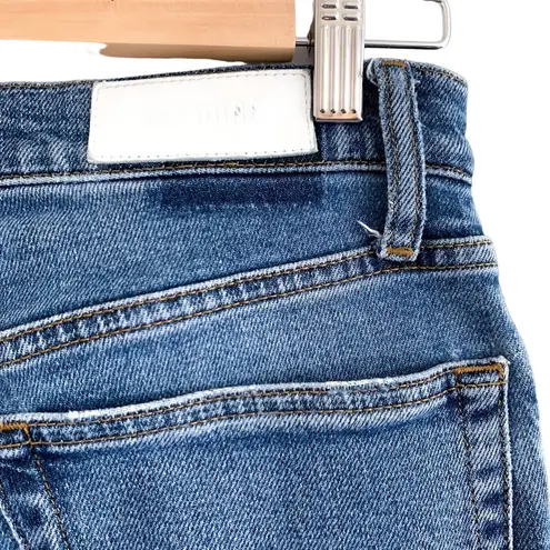 RE/DONE 90s High-Rise Ankle Crop Distressed Denim Jeans in Dusk Destroy 27