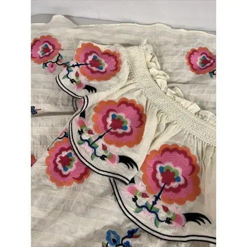 Tracy Reese NEW Sz S Small Plenty by Embroidered Floral One-Shoulder Maxi Dress