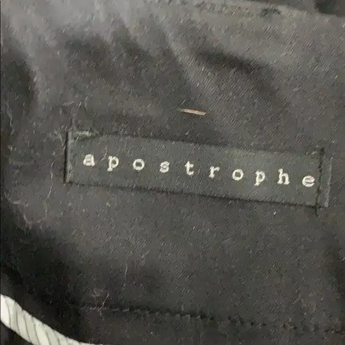 Apostrophe Womens Pencil Skirt Belted Knee Length Black Classic Size 8