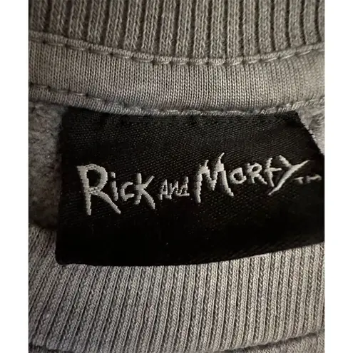 Ripple Junction Rick and Morty Warped Faces Gray Pullover Sweater Unisex Long Sleeve Crewneck - Image 5