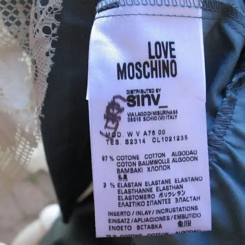 Love moschino NWT Blue Lace Trim Dress