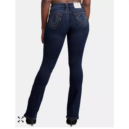 True Religion  Becca Bootcut Jeans Size 26 Mid Rise Stretchy Horseshoes Western
