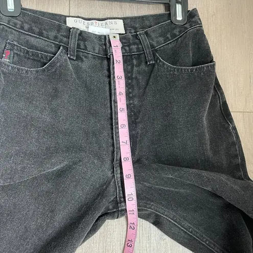 Guess Vintage  high waist straight leg black jeans