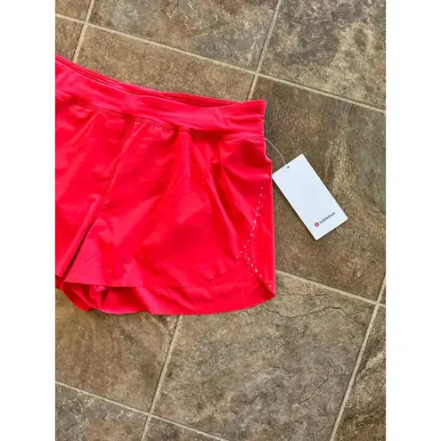 Lululemon  Find Your Pace High-Rise Lined Short 3" Love Red Size 12