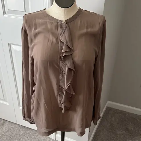 Ellen Tracy Elegant Brown Women's Top size Xl