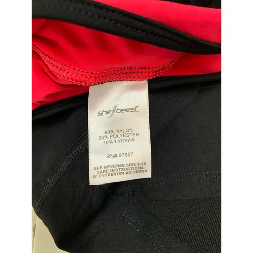 Women’s She Beest Black Hot Pink Bike Skorts Size M Size M