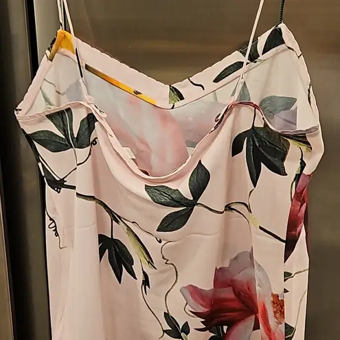 💕TED BAKER💕 Riia Citrus Bloom Cami Top ~ Abstract Floral Print Medium M NWT Pink
