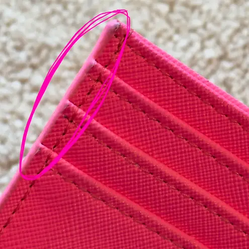 Evereve Neon Pink Card Case Wallet