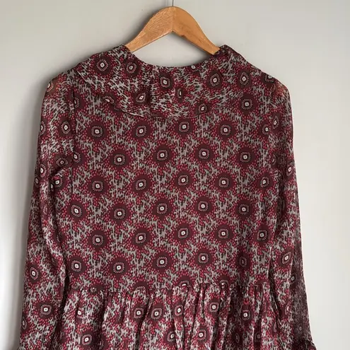 Cinq à Sept cinq a sept Jasmine Silk Floral-Print Mini Dress Red/ Multi Size