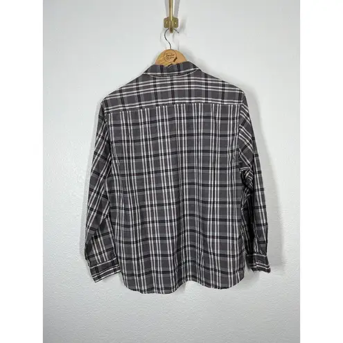 Diane Von Furstenberg Vintage  Plaid Button Down Top