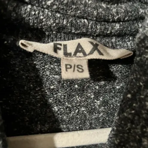 Flax Sweater Womens Petite Small Gray Print Cowl Neck Tunic Pullover Sweatshirt