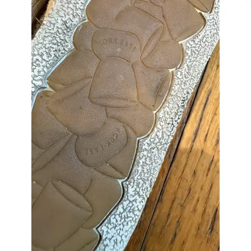 Kork-Ease Shoes Womens Size 8M Beige Perforated Leather Lace Up Casual Comfort