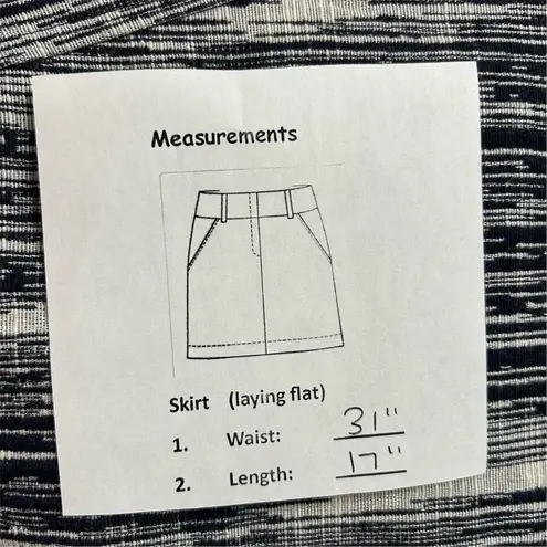 Abbeline Women's Short Navy Blue Pencil Skirt Size L Casual