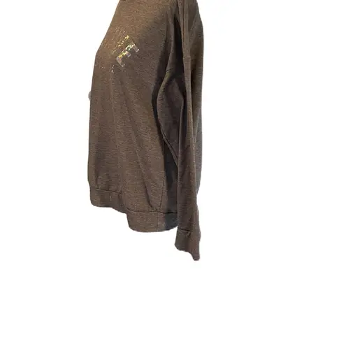 West Coast Love Gray Graphic Sweatshirt Positive Mind Vibes Life in Iridescent