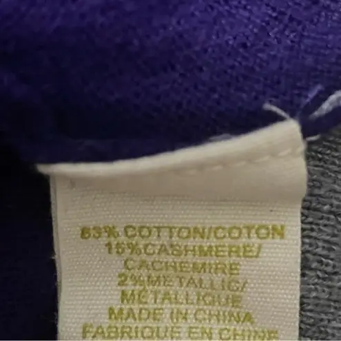 Shae Women’s Size S Green Blue Gray White Striped Studded Back V