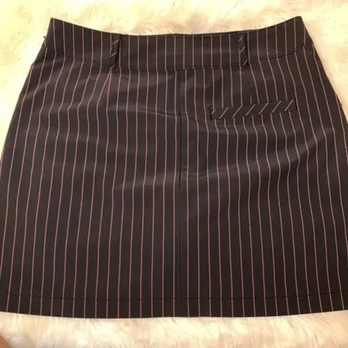 Cutter and Buck Annika striped skirt/skort black pink 12