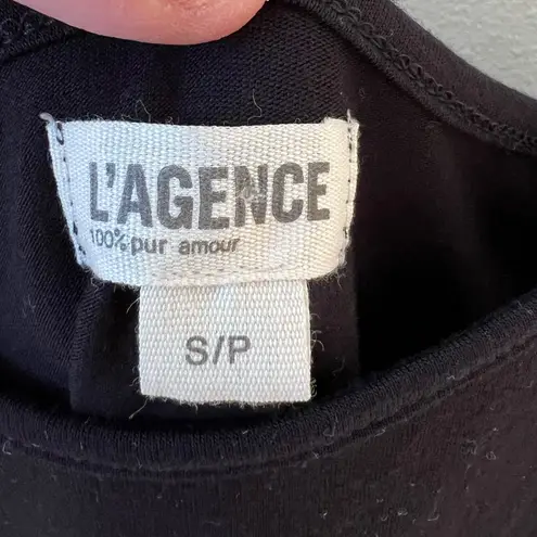 L'Agence L’AGENCE Black Women’s Ella Cami Spaghetti Strap‎ Tank Top Size S