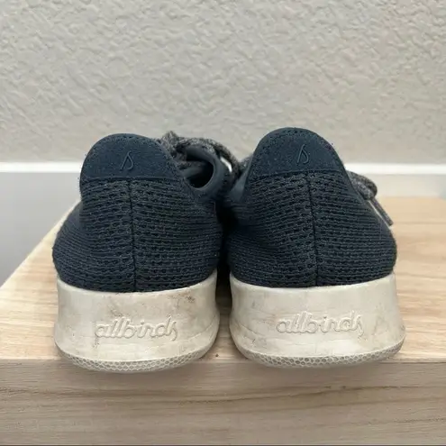Allbirds Navy Blue Knit Tree Runner Athletic Sneakers 8