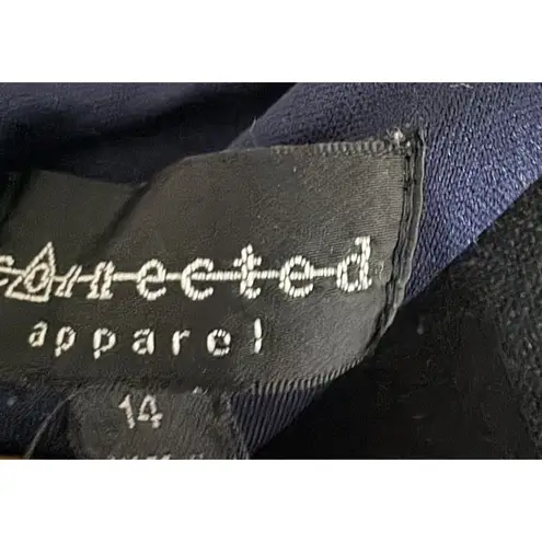 Connected Apparel Chic Women's Texture Striped Sheath Dress Sz 12 Sweet