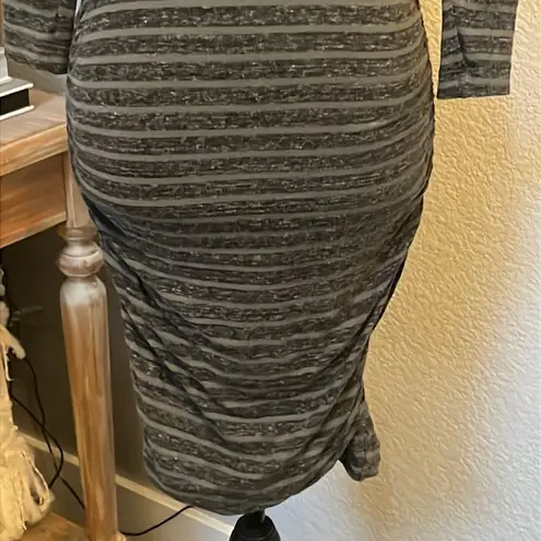 James Perse Stripe Crewneck Dress Size XS