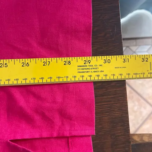 JM Collection Pink Button Down Shirt with Notched Collar and covertible sleeves