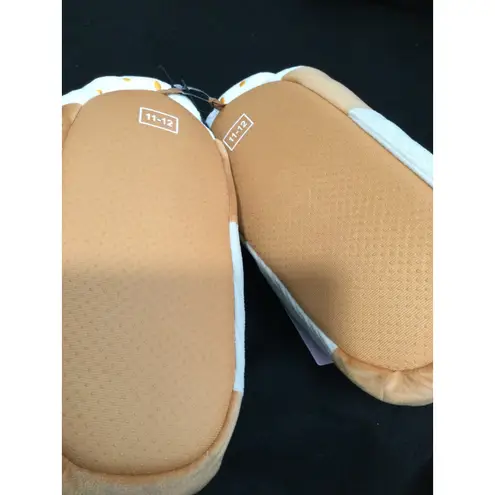 Womens Plush Pumpkin Spice Latte Slippers Size 11