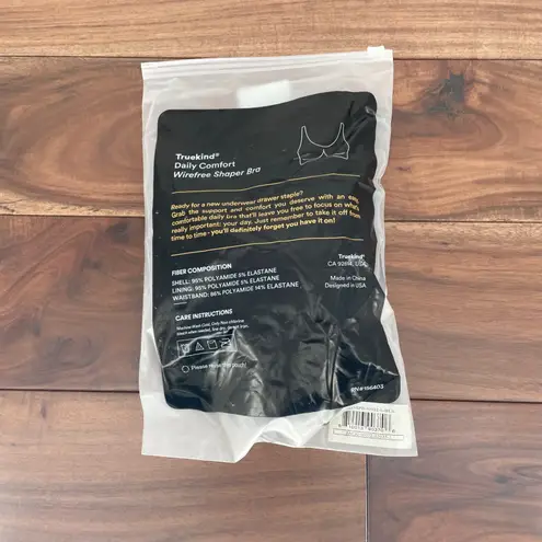 Truekind Daily Comfort Wirefree Shaper Bra Black Size L Size L