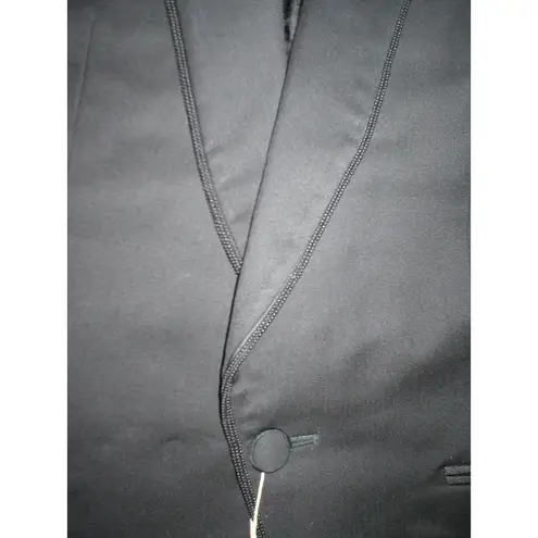 Roberto Cavalli NWT Blazer Jacket 14 Black Wool New Italy Designer Womens Beads