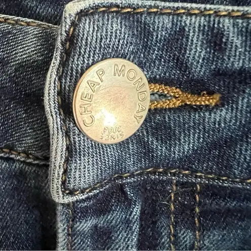 Cheap Monday High Skin Blue Blue High Rise Skinny Denim Jeans