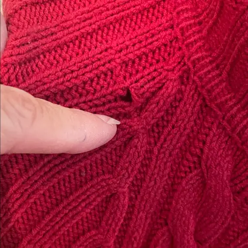 Karen Scott 🥰🥰🥰BOGOHO🥰🥰🥰 Red Ribbed Knit Zippered Cardigan -2X - Image 12