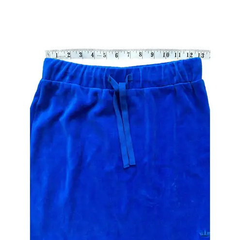 Juicy Couture  Vintage Y2K Cobalt Blue Velour Mini Skirt Crown Logo XS NWT