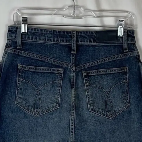 Calvin Klein  Medium Wash Boho Hippie Festival Jean‎ Skirt NWT Size 28