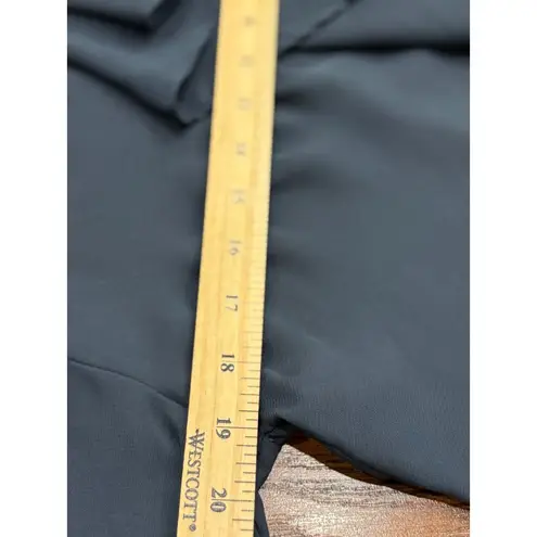 AQUA  Sheer Blue Ruffle Blouse Womens M Long Sleeve Chiffon Top Romantic Boho