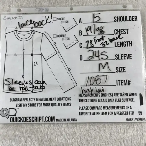 Vanity Flannel Open Front Shirt Size M Purple Plaid Womens Lace Boho Western Top Size M