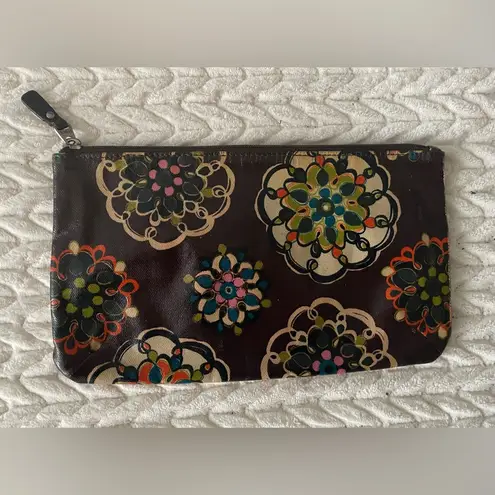 Fossil  Key-Per Floral Boho Bohemian Cosmetic Bag Clutch