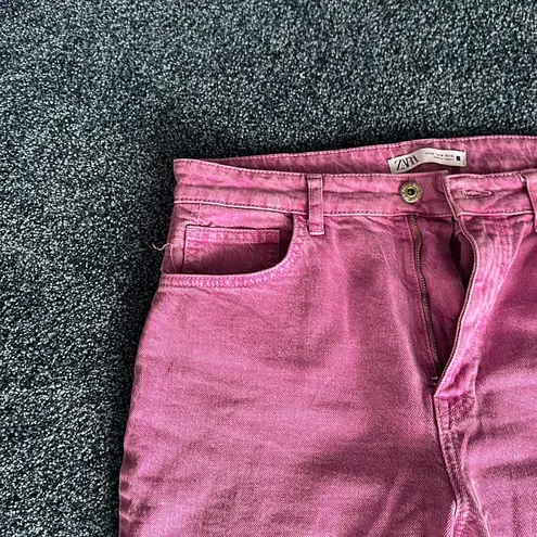 ZARA  Women Pink/Raspberry Denim Jeans