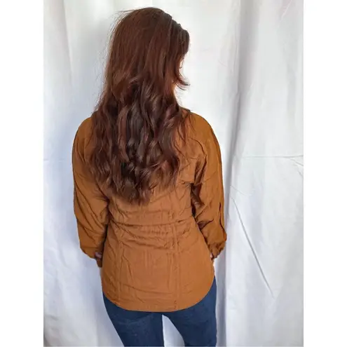 Vintage Mona Lisa Haute Couture Top Orange