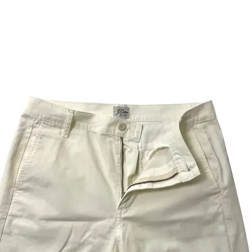 J. Crew Slouchy Boyfriend Chino Pant Preppy Classic Nautical Ivory White size 28