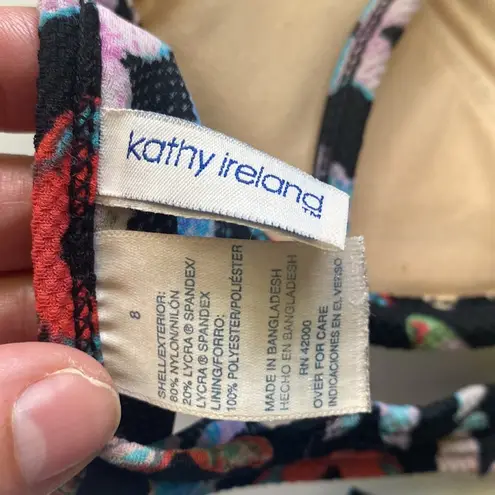 Kathy Ireland Vintage 90s butterfly print bikini, size 8