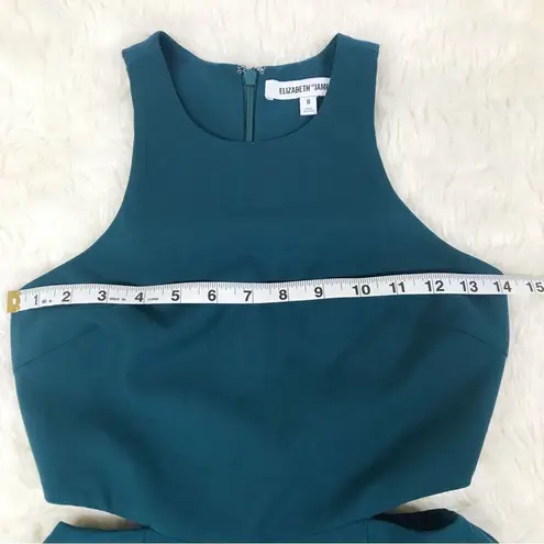Elizabeth and James Emorie Cutout Halter Mini Dress Fit & Flare Teal Green Size 0