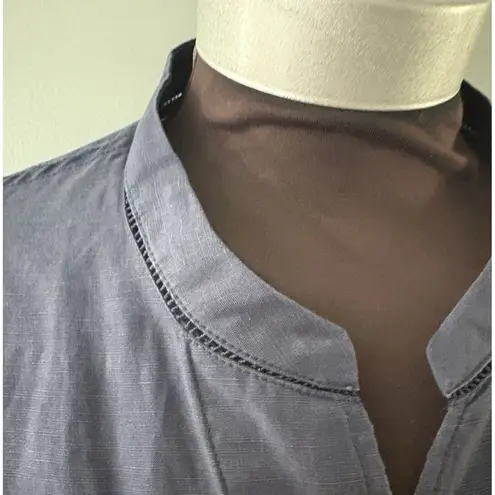 Kobi Halperin Marni Tunic Womens Size M Navy Relaxed Lagenlook Minimalist Lux Blue Size M