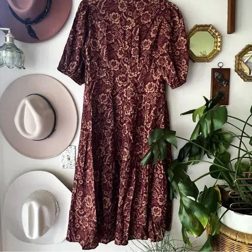 Velvet Heart SOPHIA SANGRIA FLORAL DRESS Sangria Flora Women’s SIZE MEDIUM boho