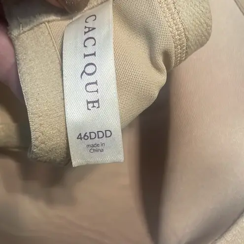 Cacique underwire smooth balconette bra - nude color NWOT - size 46DDD