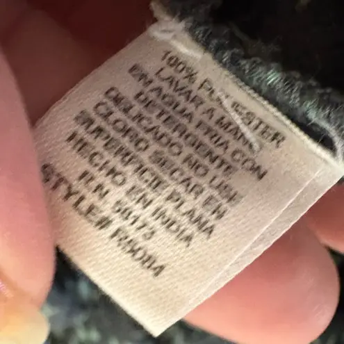 Raga Stefna Maxi Dress Green Size Small Printed Boho